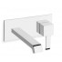 QUADRI MITIGEUR CHROME LAVABO MURAL BEC CASCADE