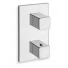 FAÇADE QUADRI 3 SORTIES THERMOSTATIQUE DOUCHE MITIGEUR CHROME