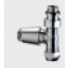 ROBINET DE RADIATEUR DESIGN THERMOSTATIQUE CHROME 