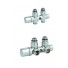 Kit robinetterie Acova radiateur entraxe 50 mm