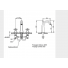 MELANGEUR LAVABO 3 TROUS ASCOTT 