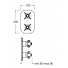 FAÇADE CHAMBORD THERMOSTATIQUE 2 SORTIES SANS MECANISME CHROME