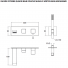FACADE CHROME QUADRI 2 SORTIES MITIGEUR BAIN DOUCHE  MURAL ENCASTRE 