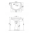 LAVABO CERAMIQUE CHAMBORD 1 Trou A SUSPENDRE OU A POSER Longuer 730 mm
