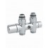 Kit robinetterie Acova radiateur entraxe 50 mm