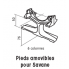 Pied amovible (unite) - SAVANE 6 - CHAPPEE