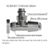 ROBINET DE RADIATEUR DESIGN MANUEL CHROME 