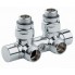 Vanne d'isolement en H MM 1/2" 3/4" Chrome