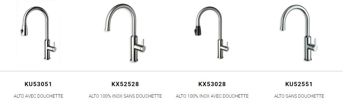 Référence robinet ALTO Ondyna