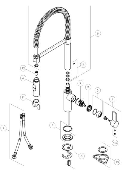 schema robinet fox de franke